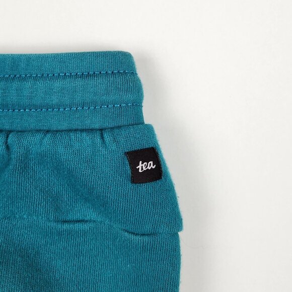 Tea Collection Kids Stripe-Out Jogger Pants Teal sz 5 Play Condition - Picture 4 of 10